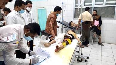 الأطفال ضحايا القصف الحوثي - أرشيفية